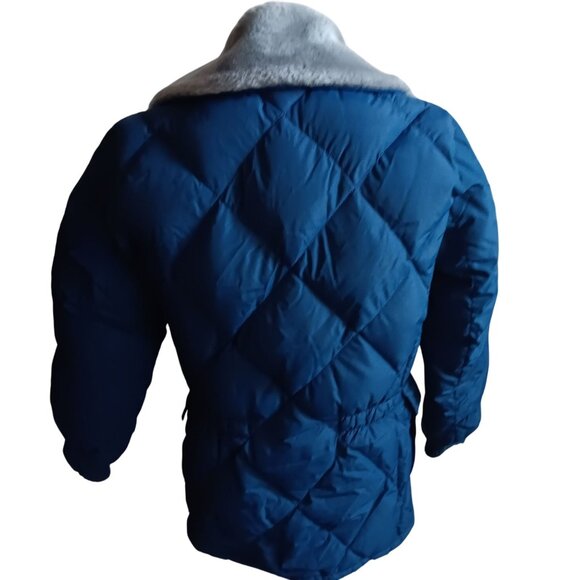 Men's Small Vintage Jacket Tempco Down Insulated Blue Quilted Seattle 38 Puffer - Picture 2 of 11